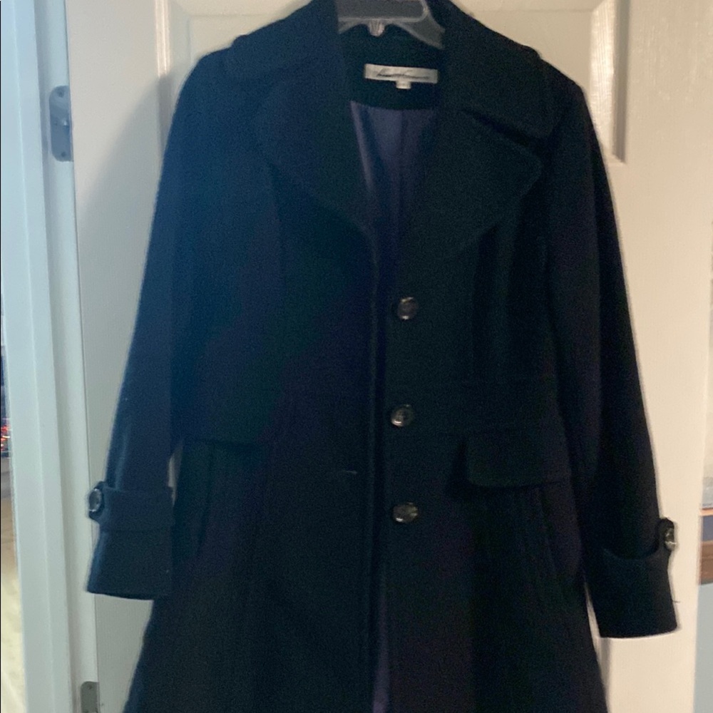 Kenneth Cole New York Black Pea Coat